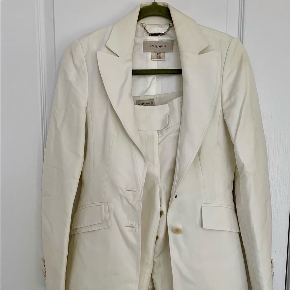 Karen Millen Classic Off White Suit Set